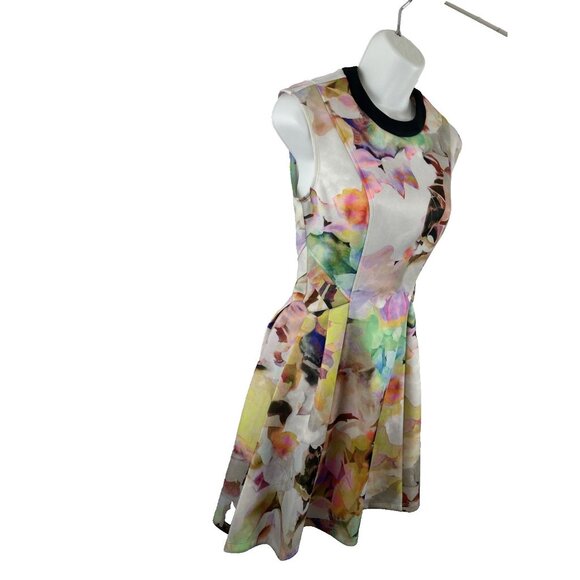 Ted Baker London Sew In Love Floral Neoprene Mini Dress Women (No size tag) - Picture 3 of 11